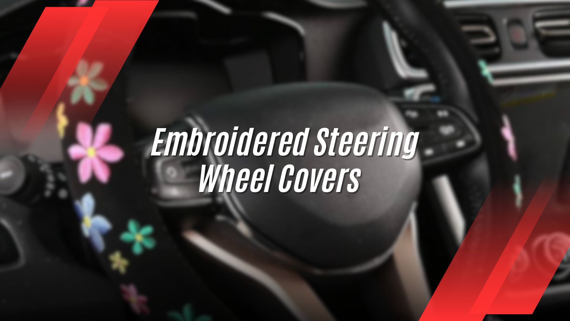 Embroidered Steering Wheel Covers  